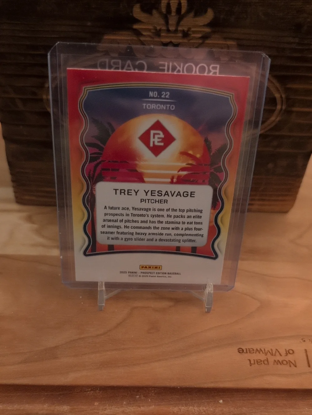 2025 Panini Trey Yesavage Prepping For The Pros Prospect Rookie Card Blue Jays - Picture 2 of 2
